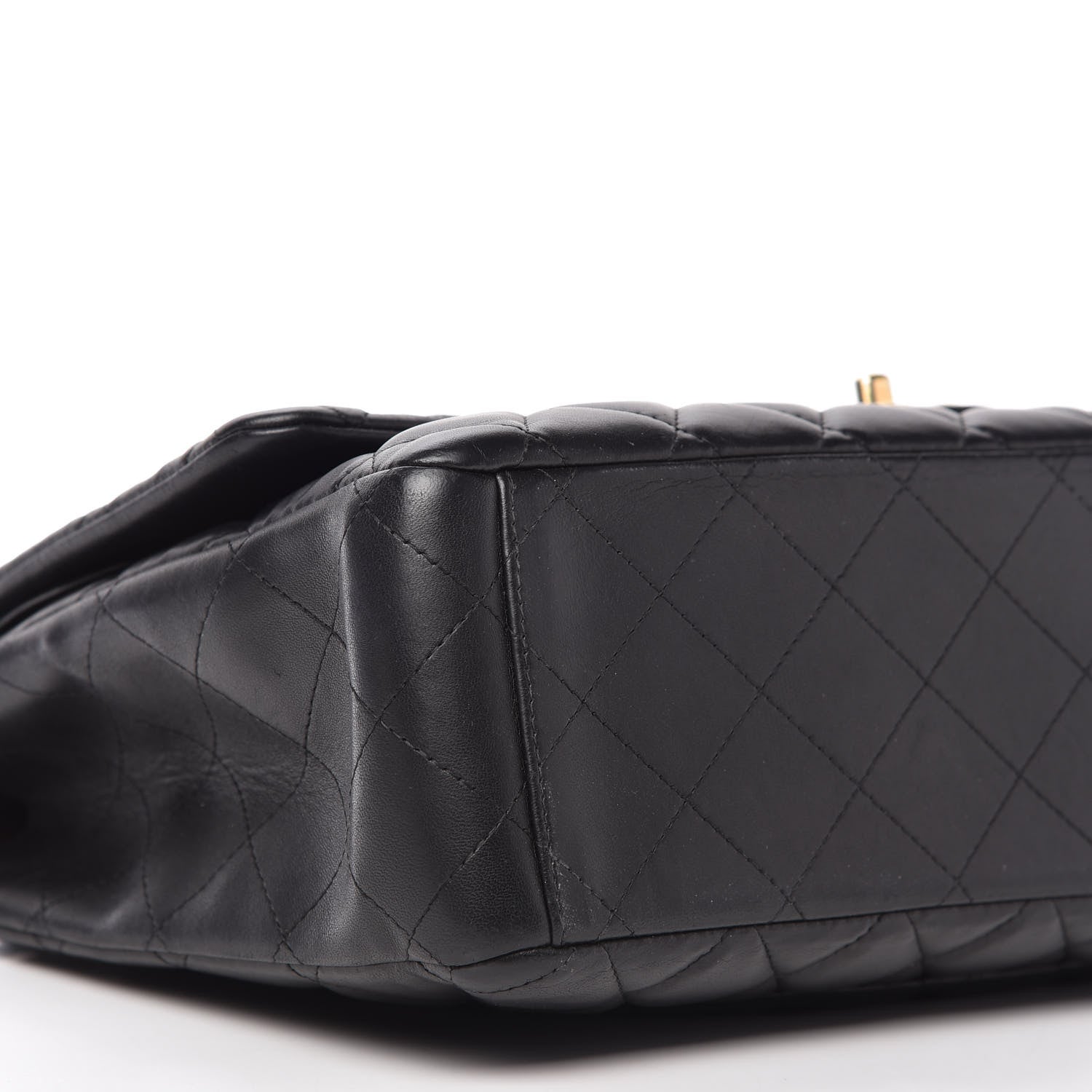 Chanel Lambskin Quilted Maxi Double Flap Black 6 of 10