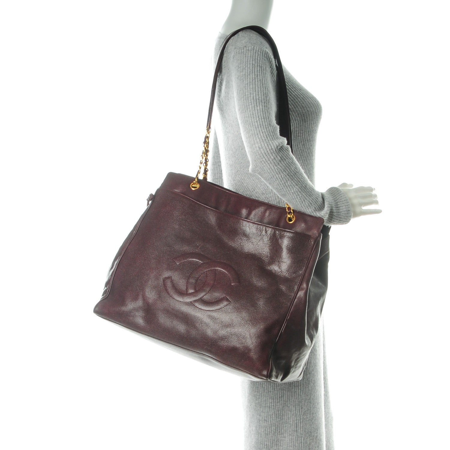 Chanel Caviar Timeless XL Weekender Bag Burgundy 2 of 8