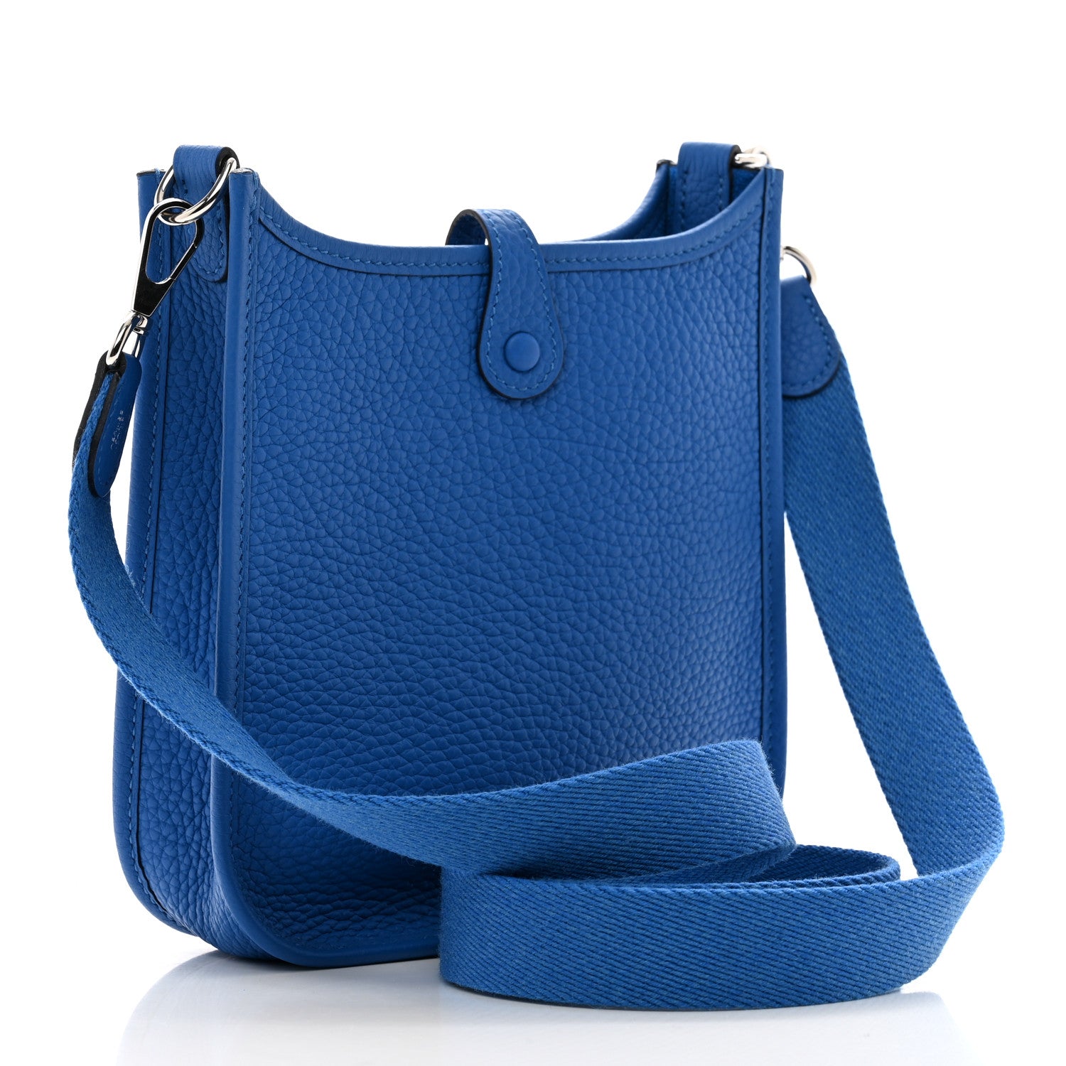 Hermes Taurillon Clemence Evelyne TPM Bleu Zellige 3 of 11