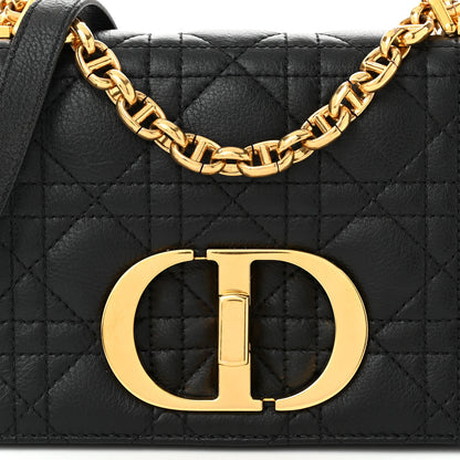 Christian Dior Calfskin Cannage Small Caro Bag Black 8 of 10