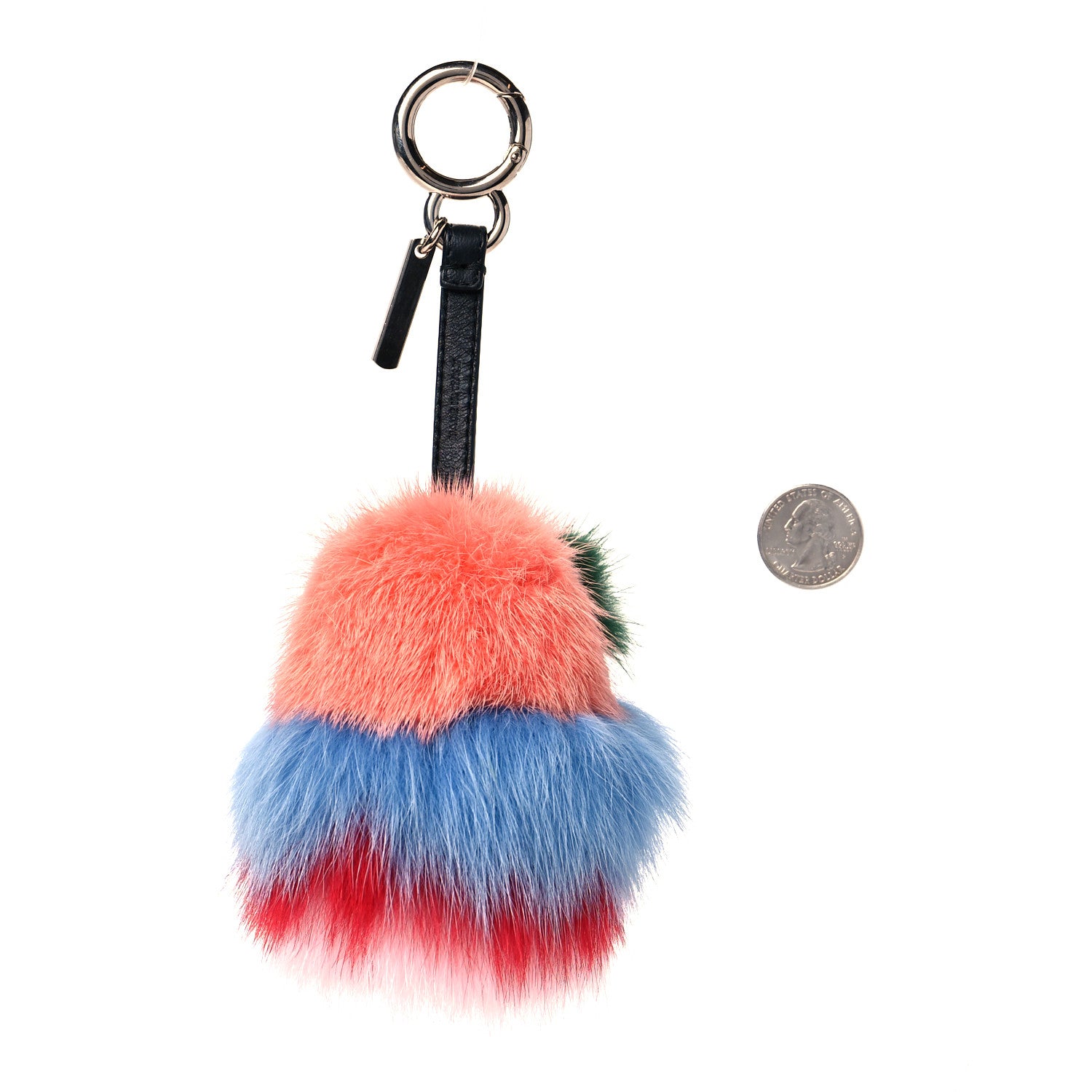 Fendi Mink Fox Fur Kid Monster Bag Bug Charm Multicolor 2 of 5