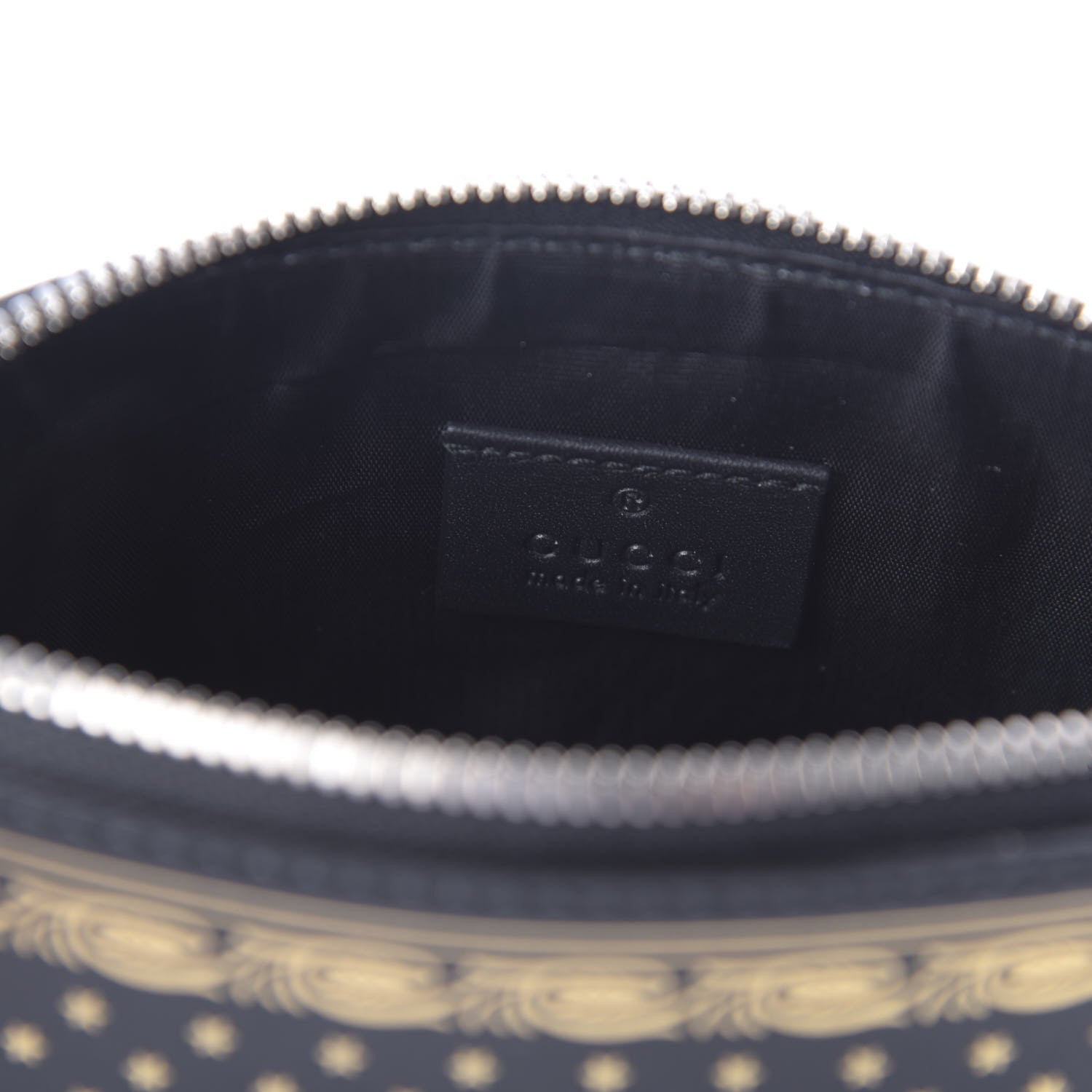 Gucci X SEGA Calfskin GUCCY Stars Mini Dome Shoulder Bag Black Gold 8 of 10