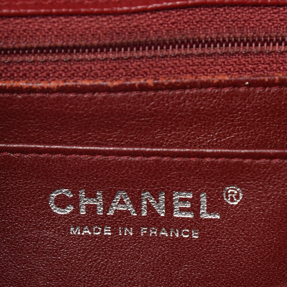 Chanel Caviar Quilted Jumbo Single Flap Red 6 of 27