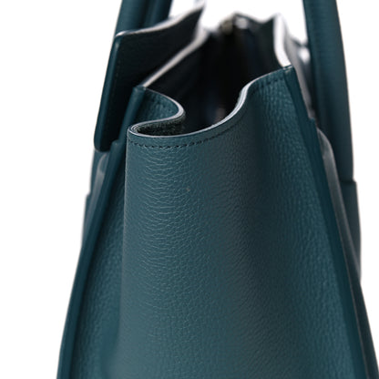 Celine Drummed Calfskin Micro Luggage Celadon 13 of 15