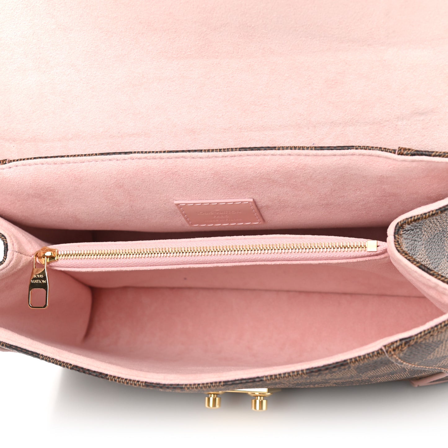 Damier Ebene Caissa Clutch Rose Ballerine