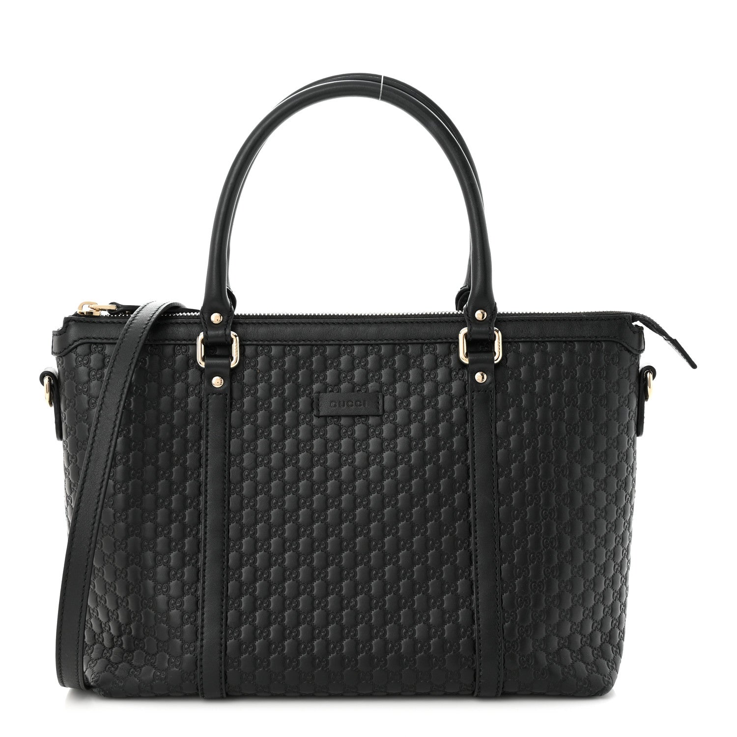Gucci Soft Microguccissima Small Zippered Satchel Black 1 of 11