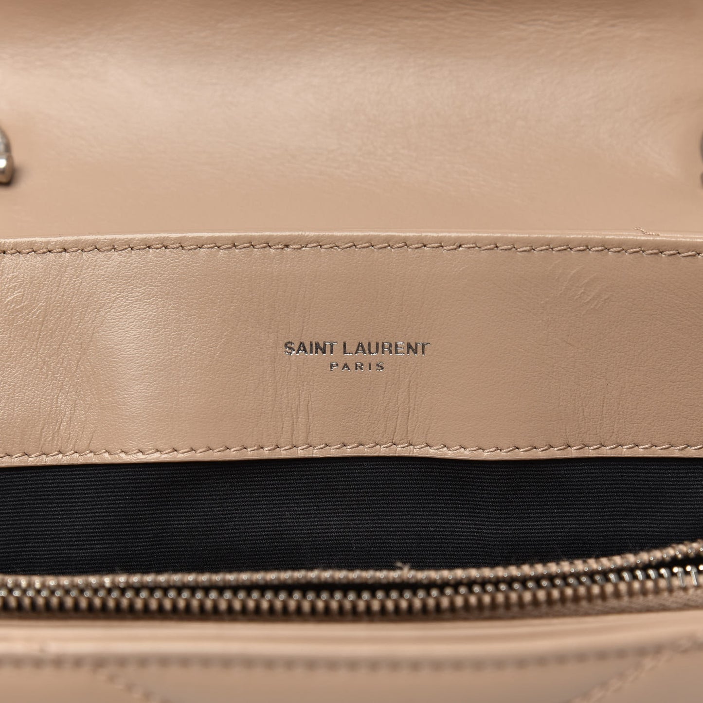 Calfskin Y Quilted Monogram Medium Loulou Satchel Dark Beige