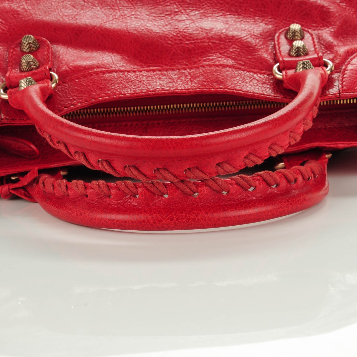 Balenciaga Agneau Giant 12 Rose Gold Hardware Velo Rouge Coquelicot 6 of 9