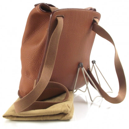 Hermes Clemence Leather Backpack Bag Tote Unisex Camel 3 of 9