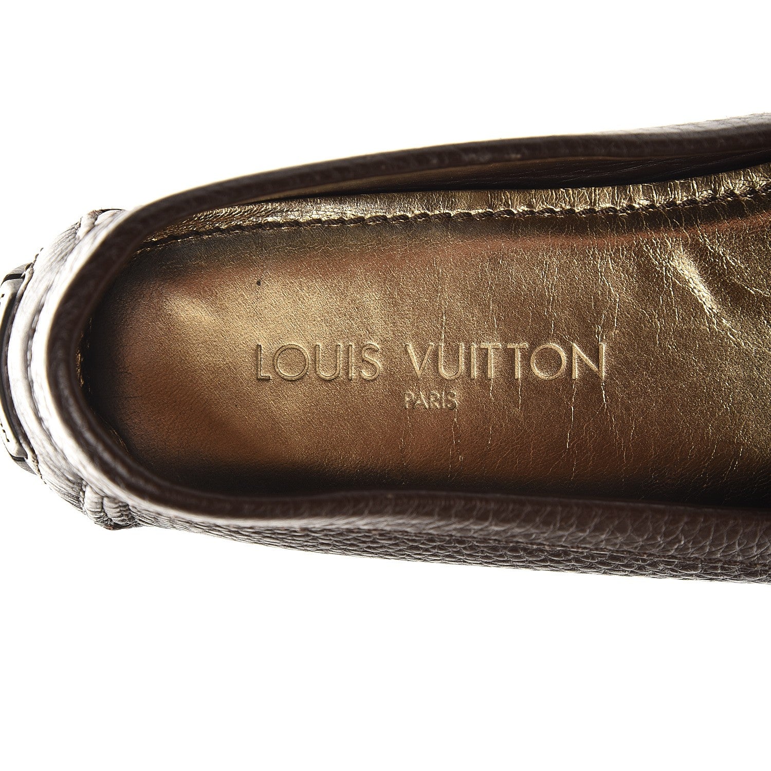 Louis Vuitton Calfskin Monte Carlo Moccasin Loafers 38.5 Cacao 6 of 9