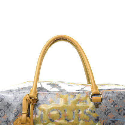 Louis Vuitton Monogram Pulp Defile Weekender GM Yellow 9 of 14