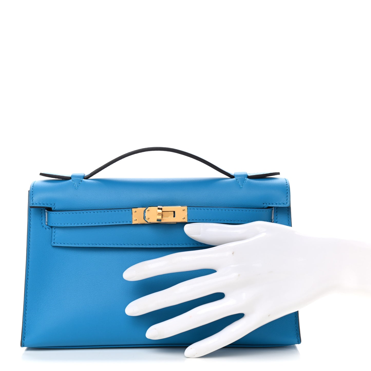 Swift Kelly Pochette Clutch Bleu Zanzibar