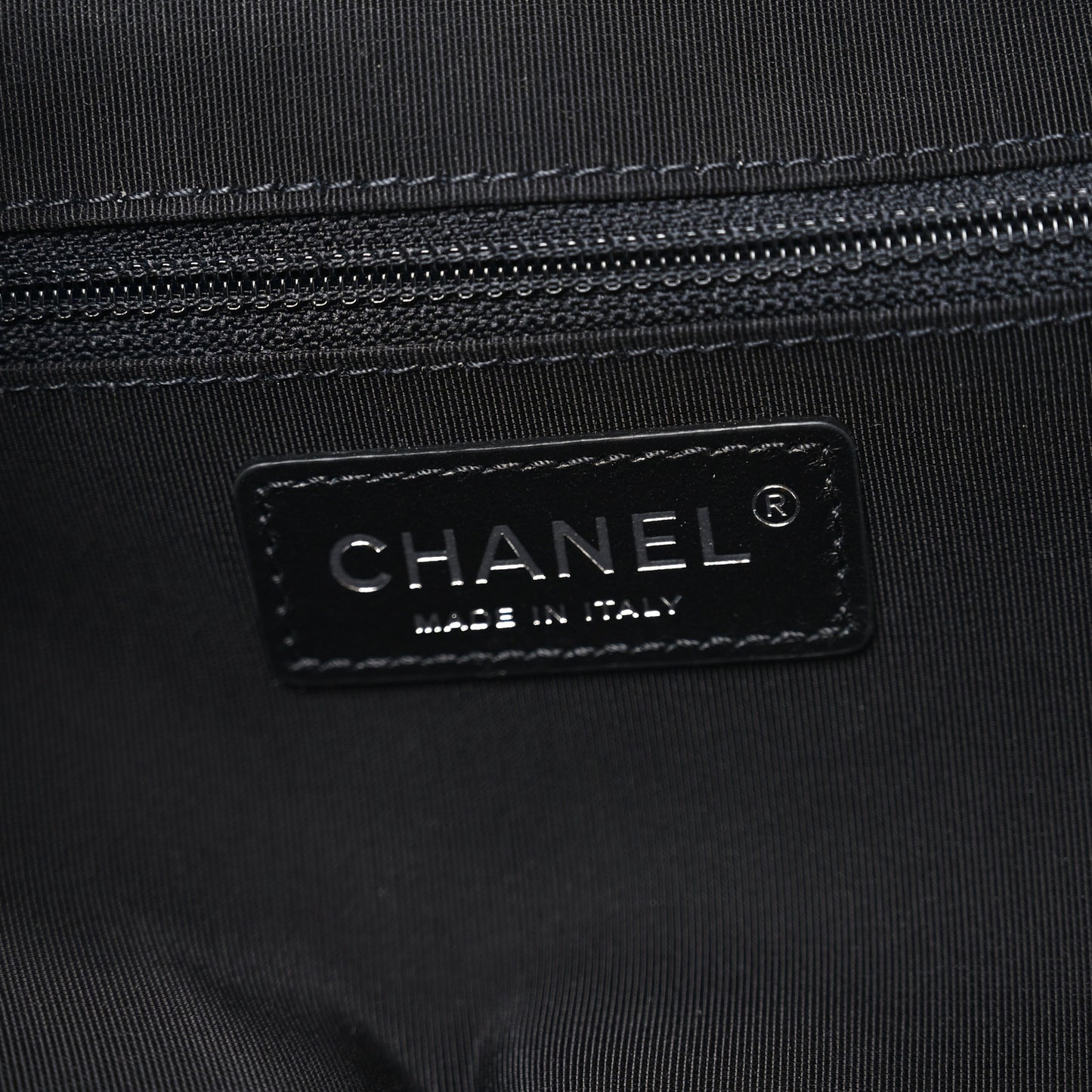 Aged Calfskin Chevron Medium Soft Bowling Bag Black