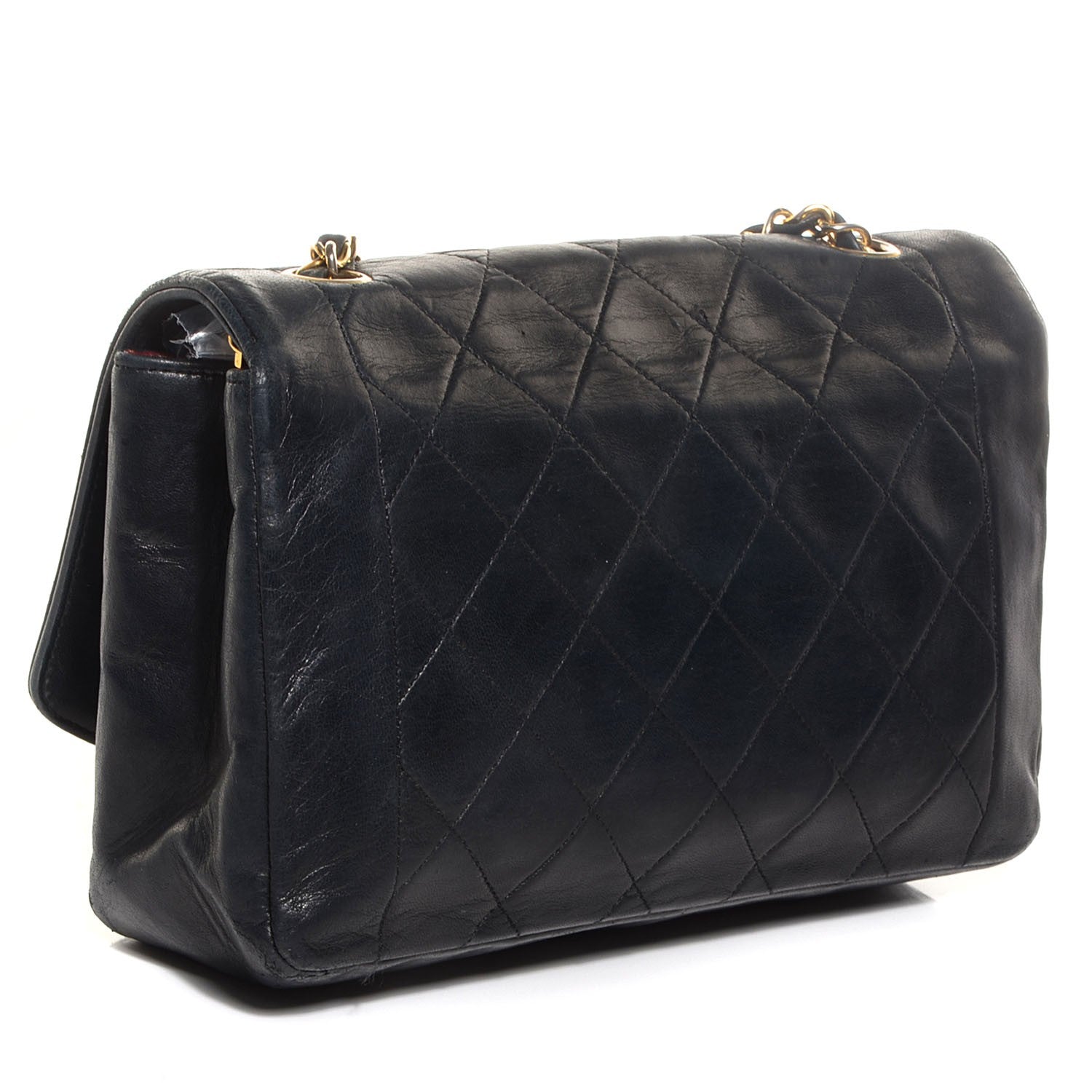 Chanel Lambskin Quilted Medium Single Flap Black 3 of 8