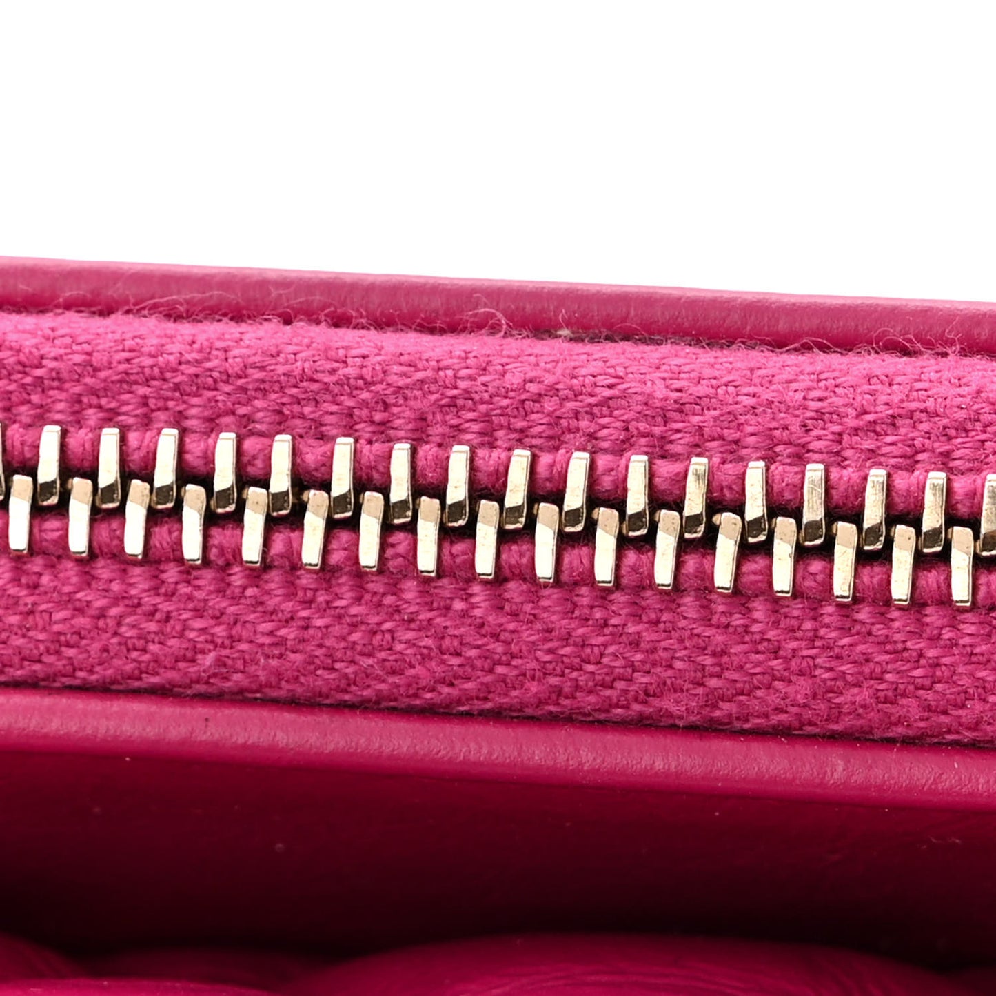 Aged Calfskin Quilted 2.55 Reissue Phone Holder With Chain Fuchsia
