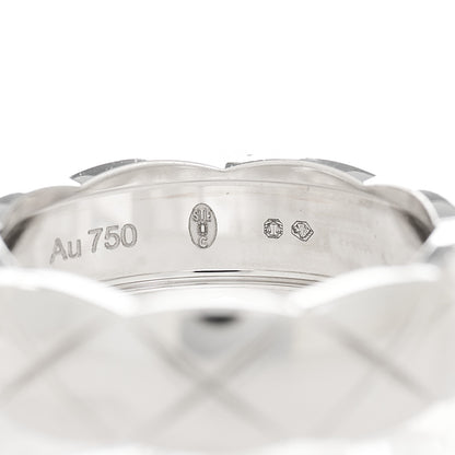 Chanel 18K White Gold Small Coco Crush Ring 56 7.5 4 of 7