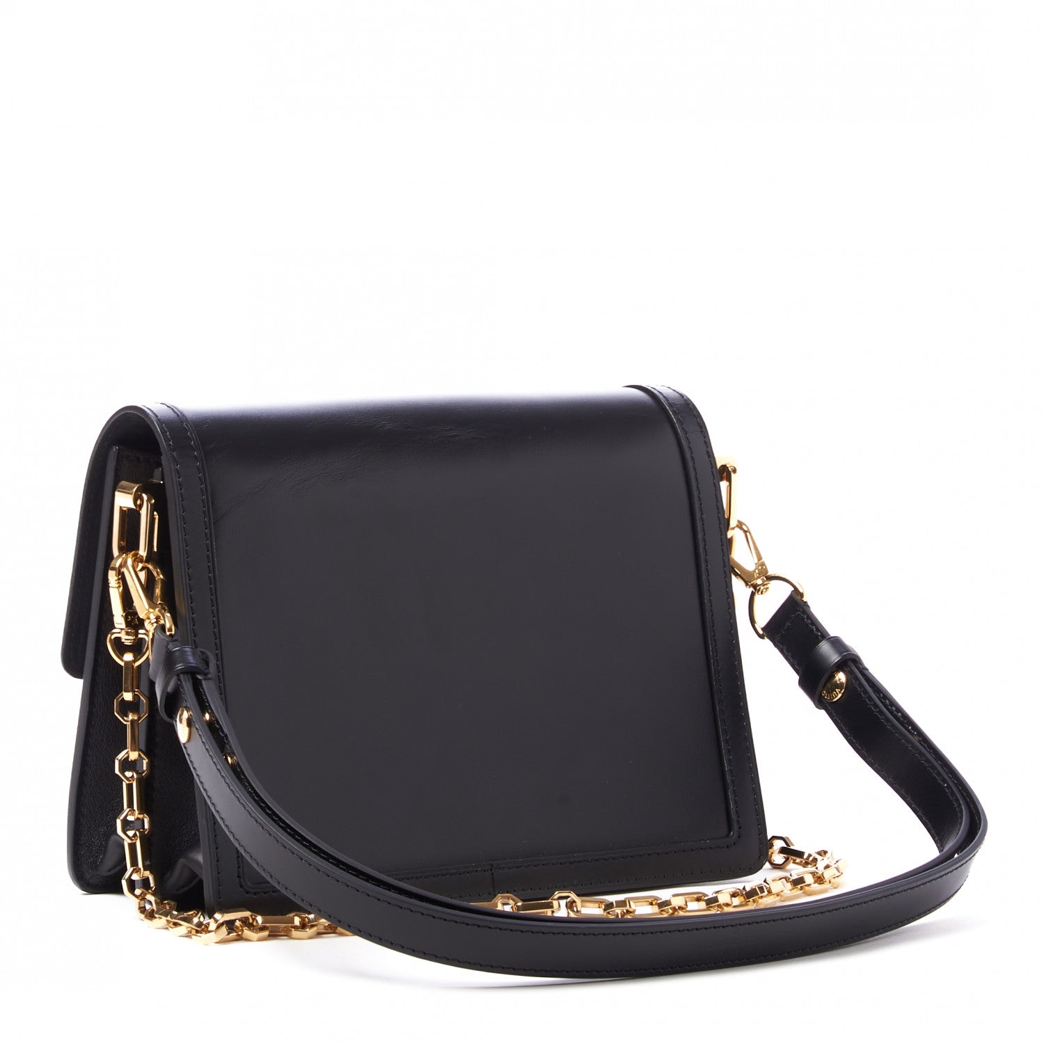 Louis Vuitton Smooth Calfskin Dauphine MM Black 3 of 9