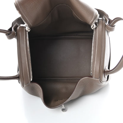 Hermes Taurillon Clemence Lindy 30 Etoupe 5 of 12