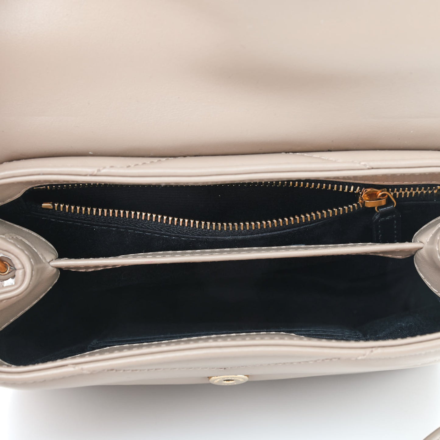 Calfskin Y Quilted Monogram Toy Loulou Crossbody Bag Dark Beige