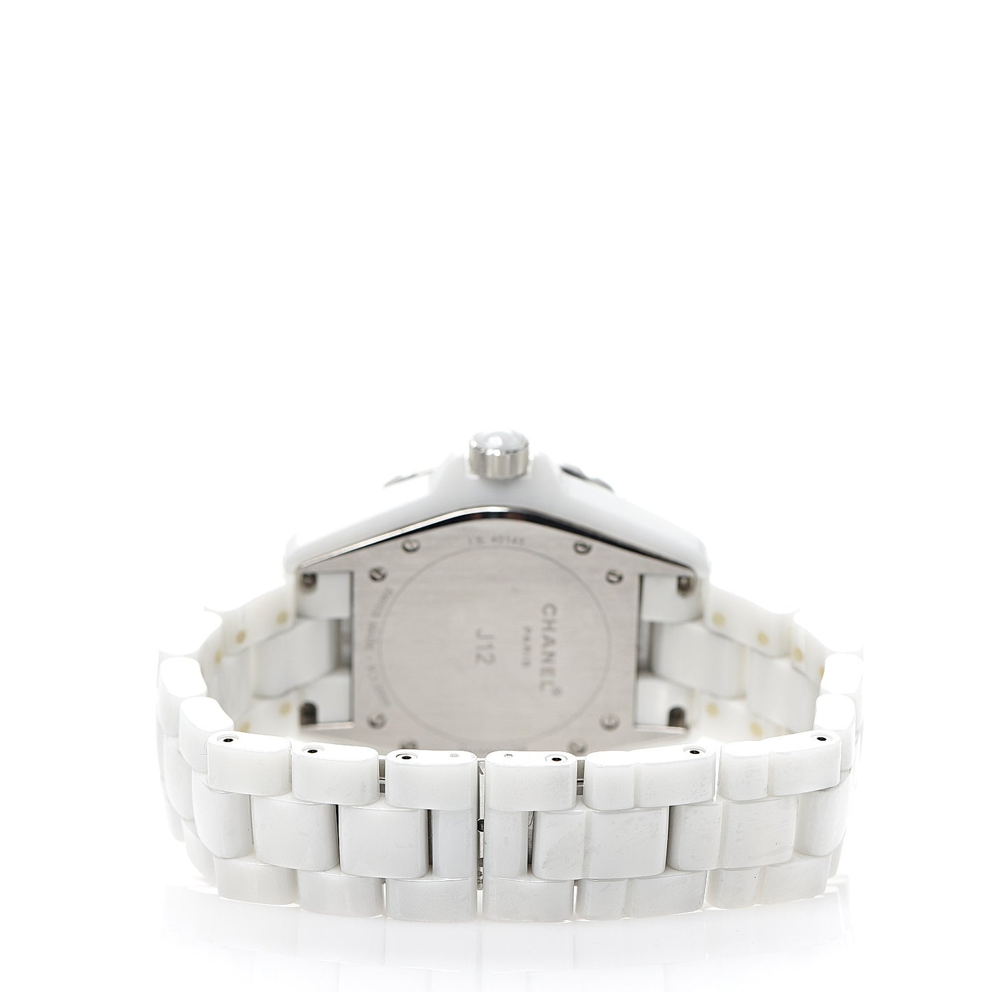 Stainless Steel Ceramic Diamond 38mm J12 Automatic Watch White