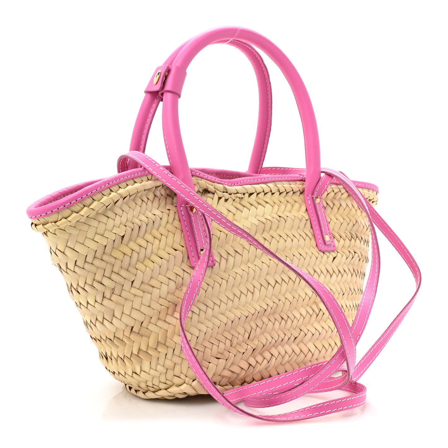 Raffia Le Petit Panier Soli Neon Pink