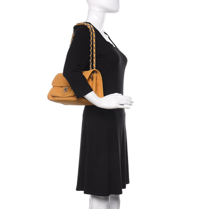 Chanel Ultra Soft Suede Calfskin Natural Beauty Flap Bag Yellow 2 of 10