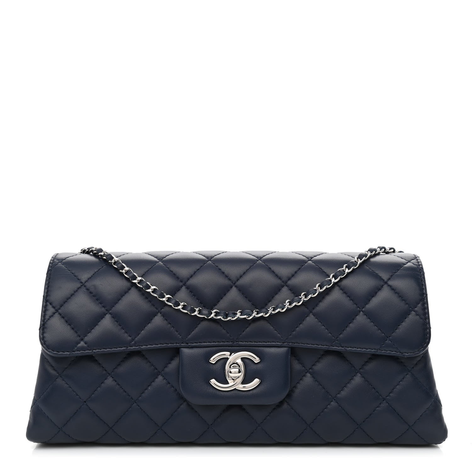 Chanel Lambskin Quilted By 4 Flap Crossbody Navy 1 of 10