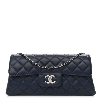 Chanel Lambskin Quilted By 4 Flap Crossbody Navy 1 of 10