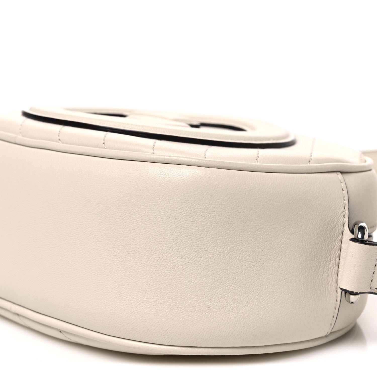 Gucci Sakai Be Green Calfskin Diagonal Stitched Mini Blondie Shoulder Bag Mystic White 9 of 9