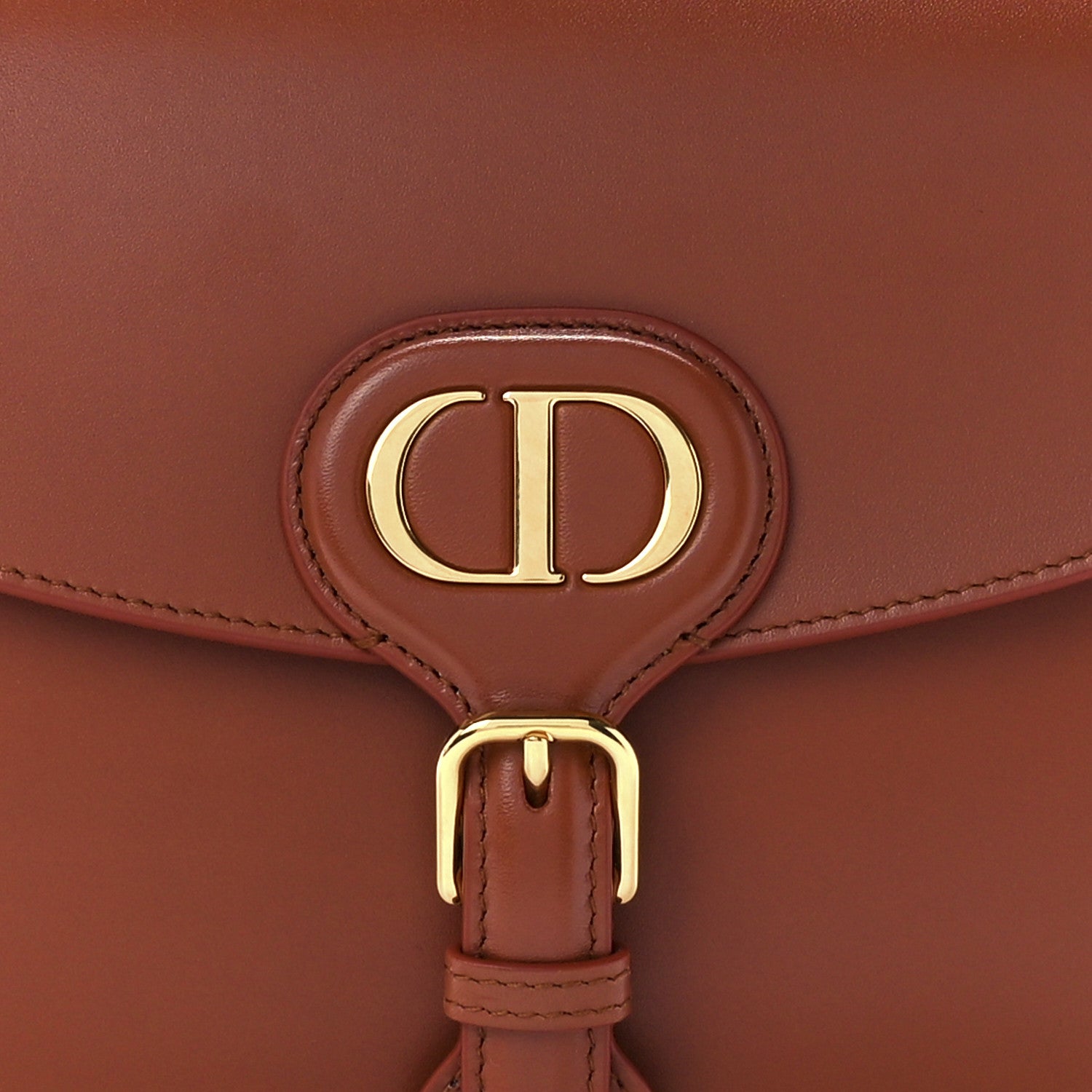 Christian Dior Box Calfskin Medium Bobby Flap Dark Tan 7 of 10