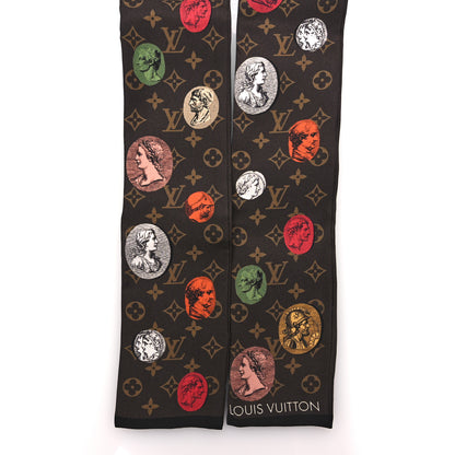 Louis Vuitton x FORNASETTI Silk Monogram Cameo Bandeau Brown 2 of 4