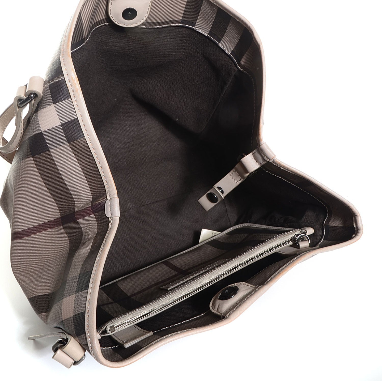Burberry Smoked Check Small Canterbury Tote Trench 5 of 12