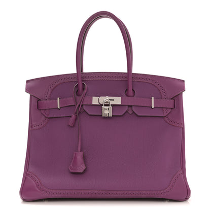 Hermes Togo Swift Ghillies Birkin 35 Anemone 1 of 13