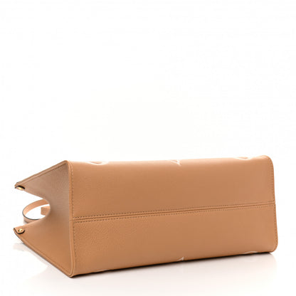 Louis Vuitton Empreinte Monogram Giant Onthego MM Arizona Creme 4 of 10