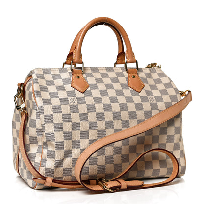 Louis Vuitton Damier Azur Speedy Bandouliere 30 3 of 11