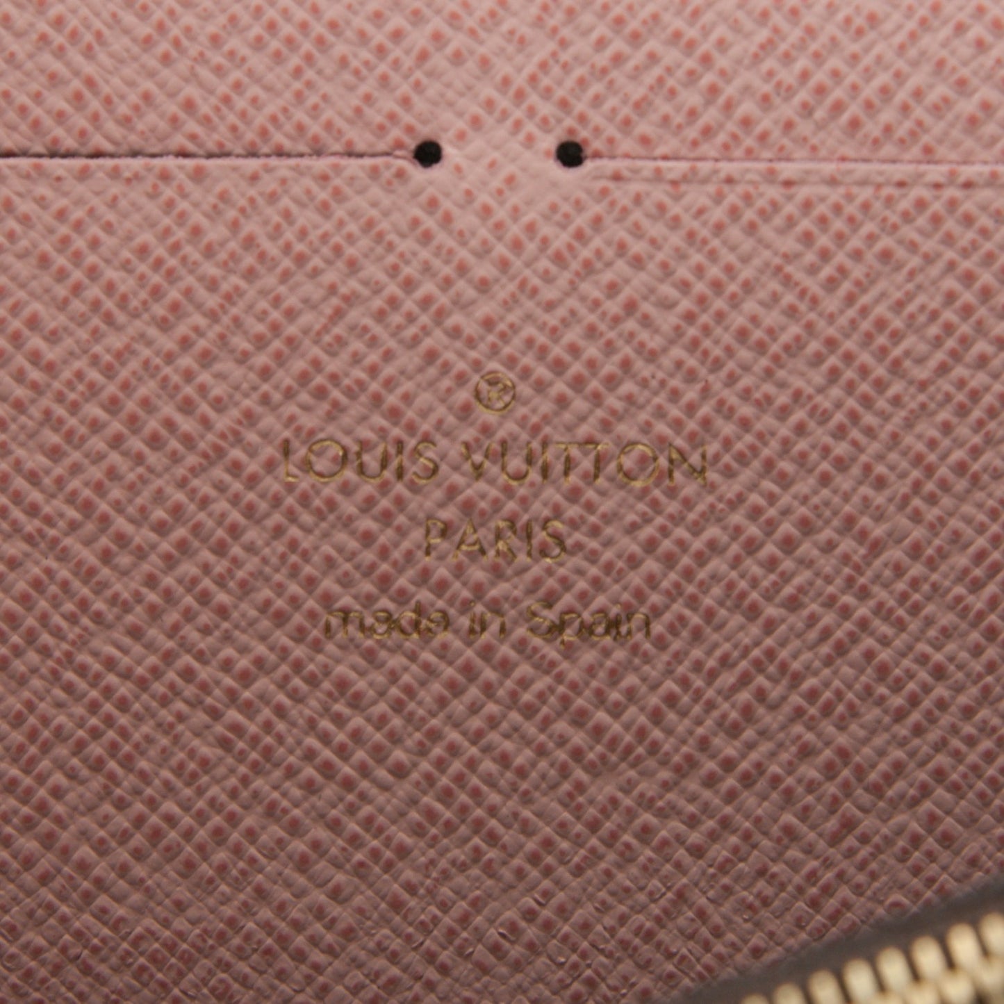 Monogram Clemence Wallet Rose Ballerine