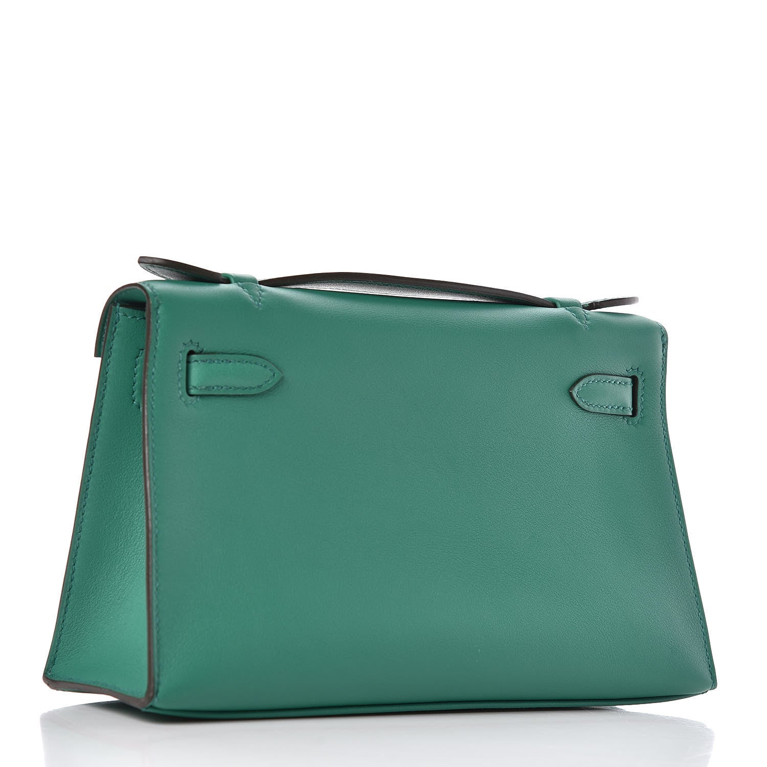 Hermes Swift Kelly Pochette Clutch Vert Vertigo 3 of 29