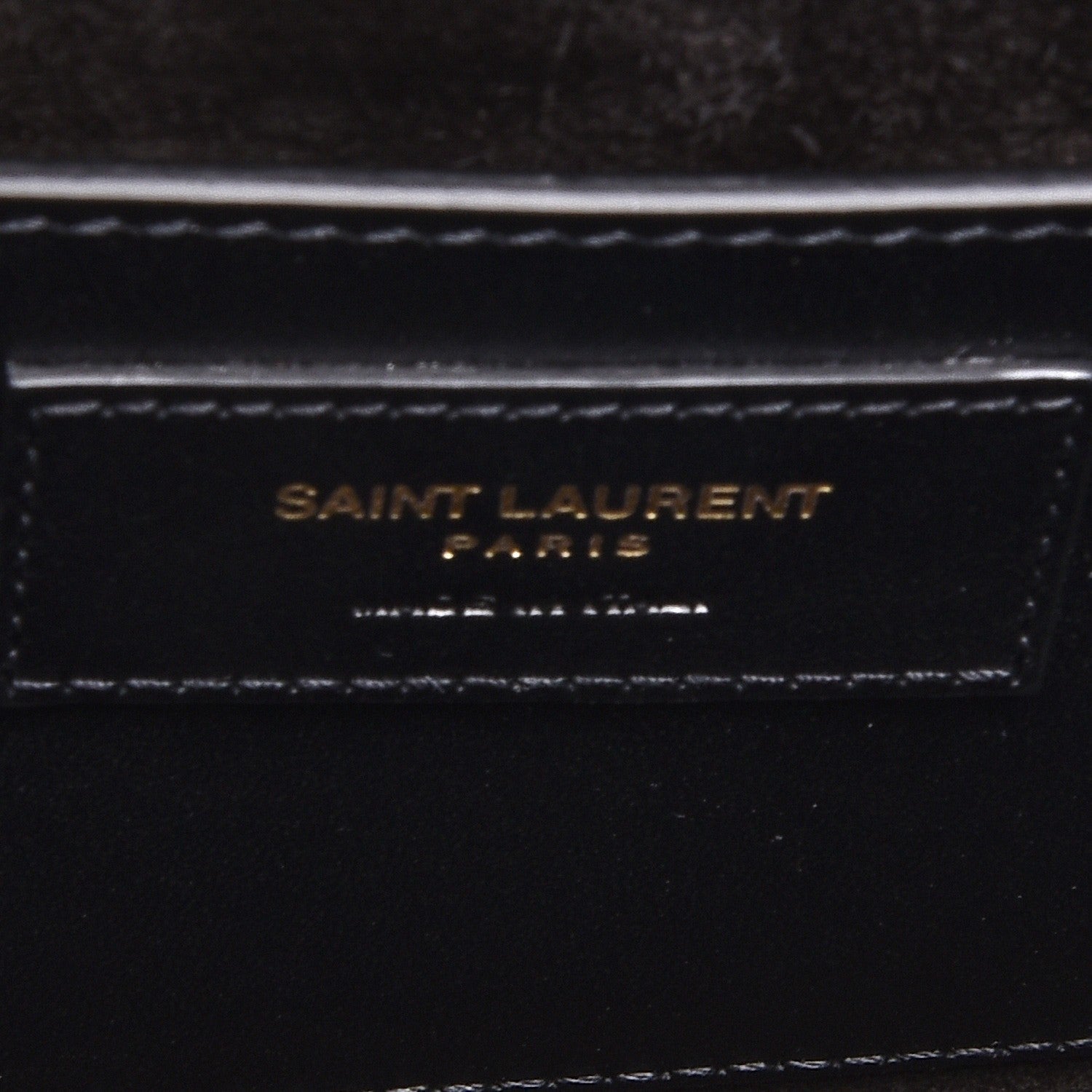 Saint Laurent Calfskin Classic Monogram Tassel Clutch Black 8 of 8