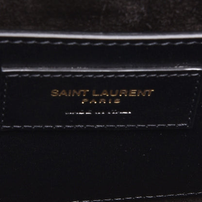 Saint Laurent Calfskin Classic Monogram Tassel Clutch Black 8 of 8