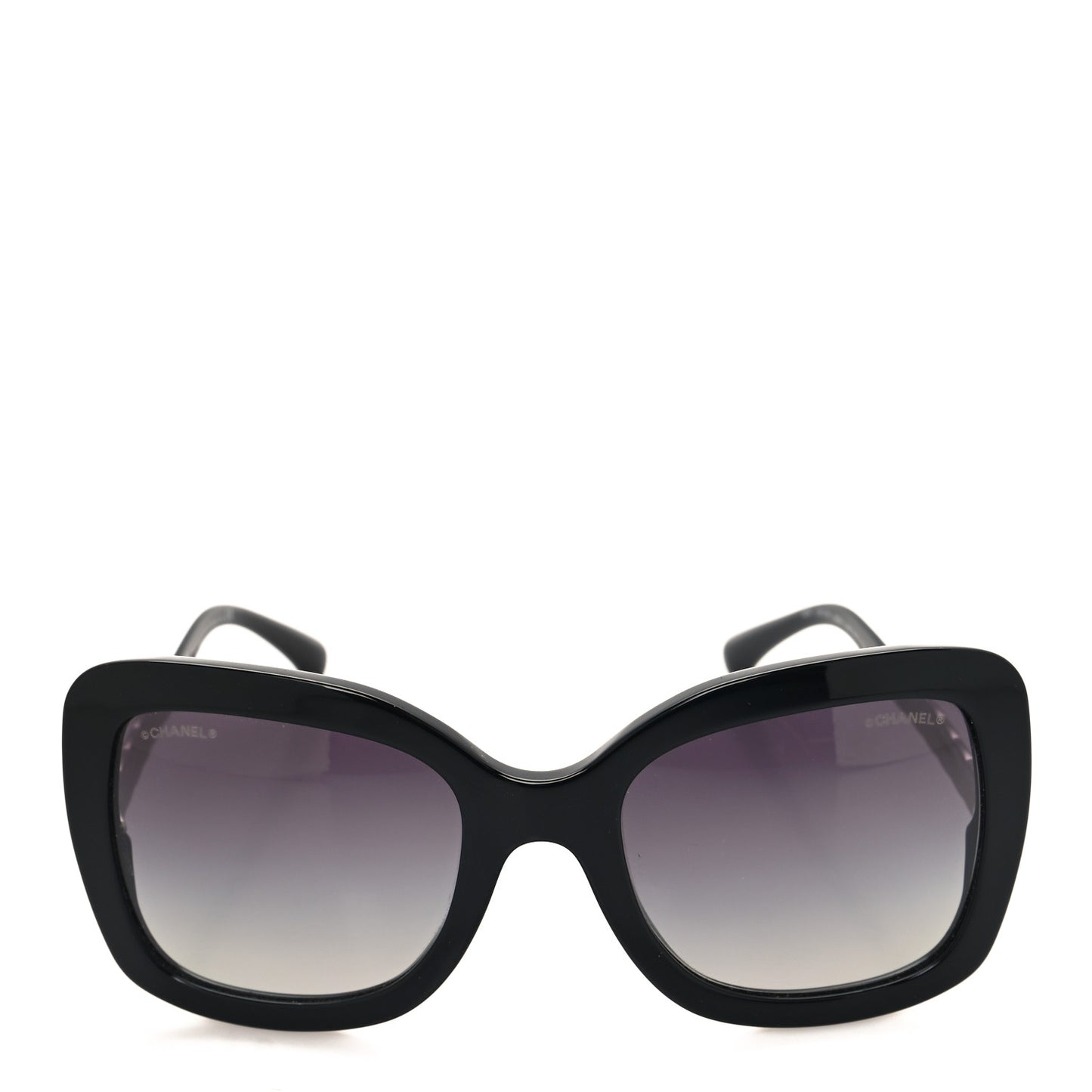 Acetate Spring Butterfly Sunglasses 5370 Black Silver