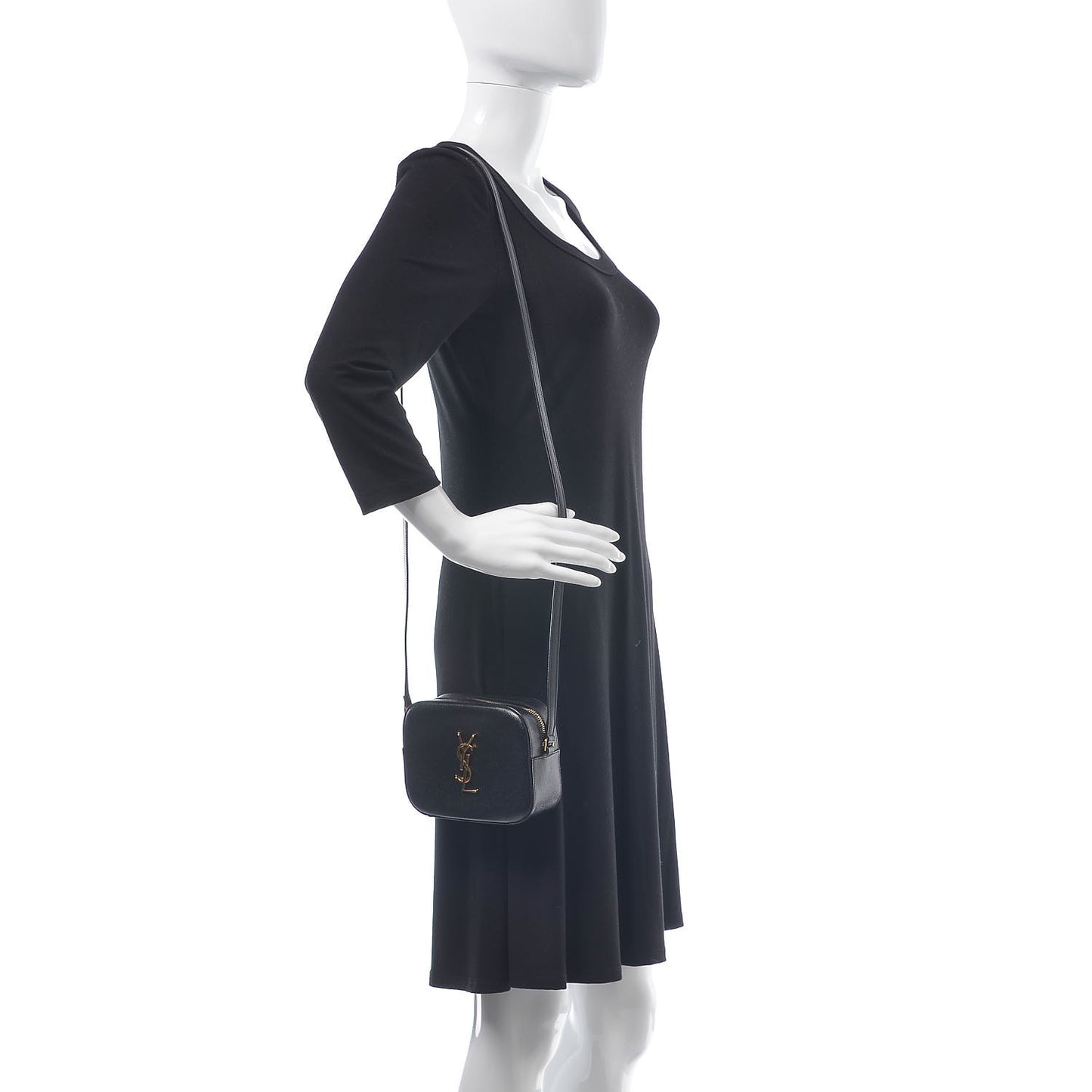 Grain De Poudre Small Classic Monogram Camera Bag Black