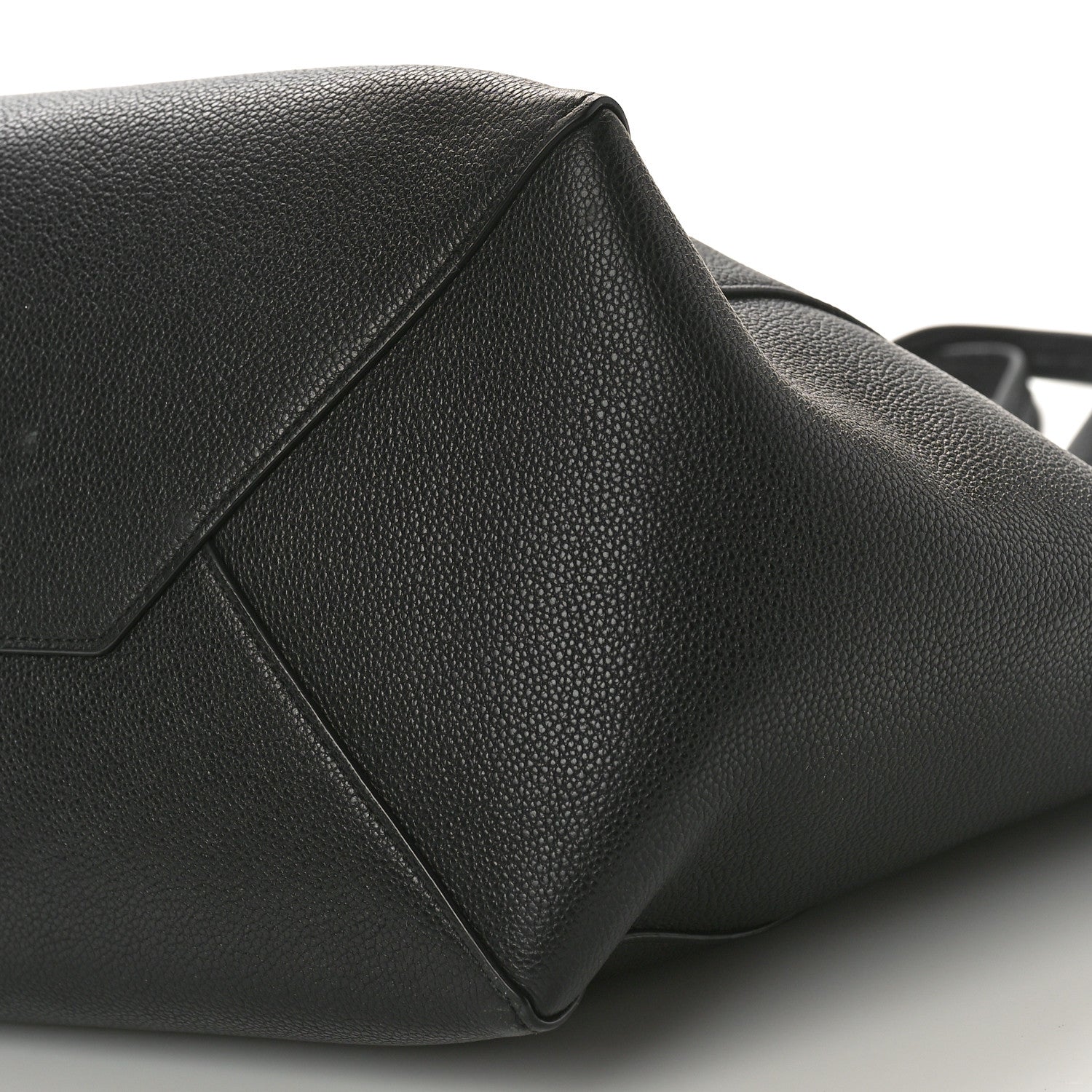 Celine Soft Grained Calfskin Medium Belt Cabas Phantom Black 9 of 9