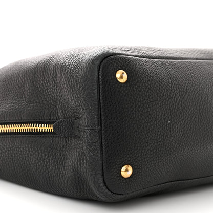 Prada Vitello Daino Side Zip Tote Black 10 of 12