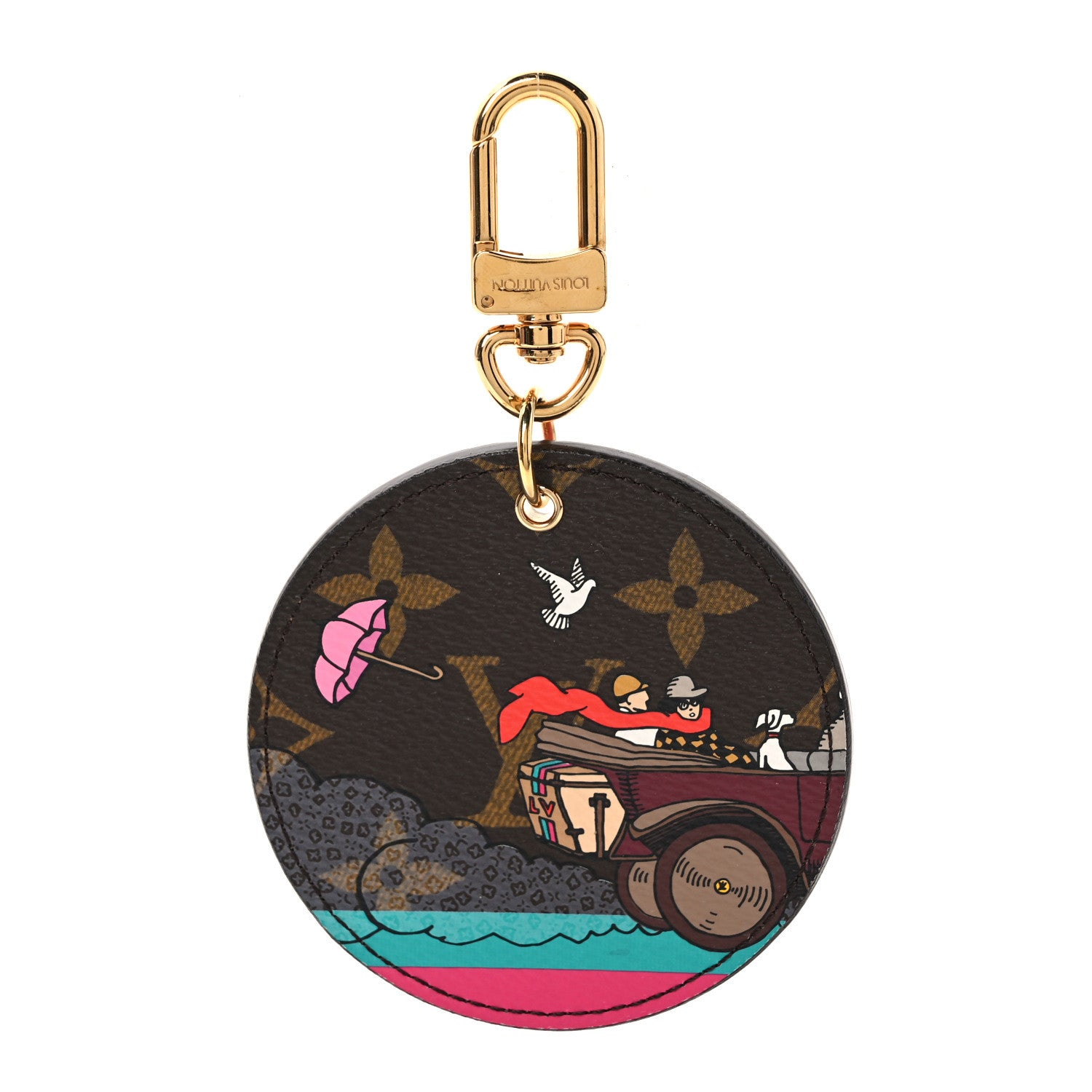 Louis Vuitton Monogram 2015 Christmas Animation Bag Charm Key Ring 1 of 5