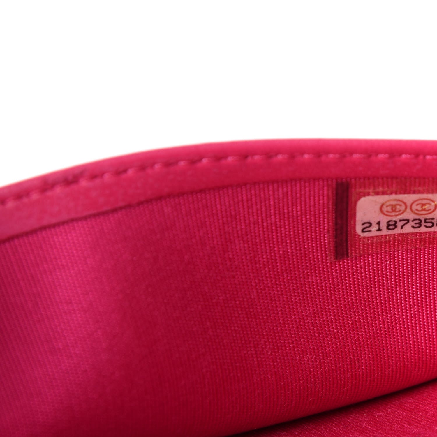 Chanel Lambskin Quilted Boy Yen Wallet Pink 8 of 9