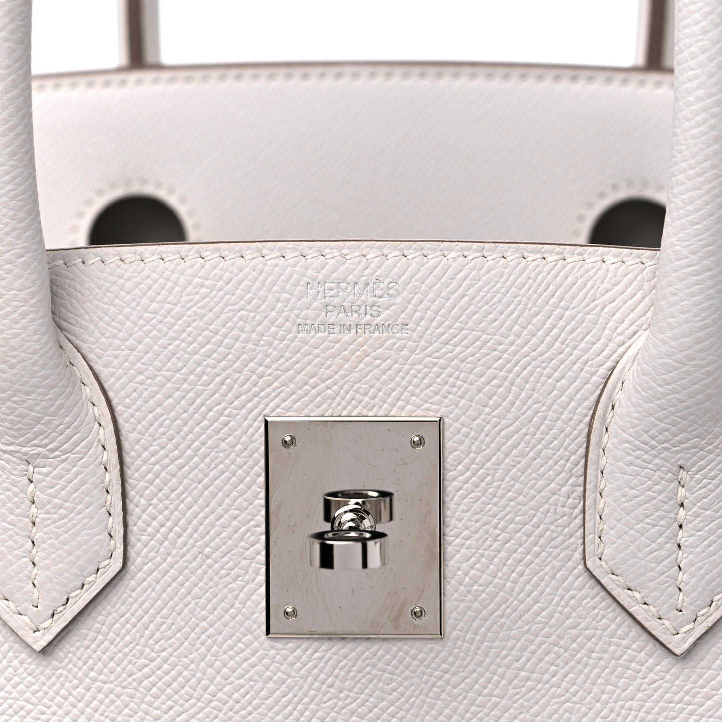 Epsom Birkin 30 Gris Pale