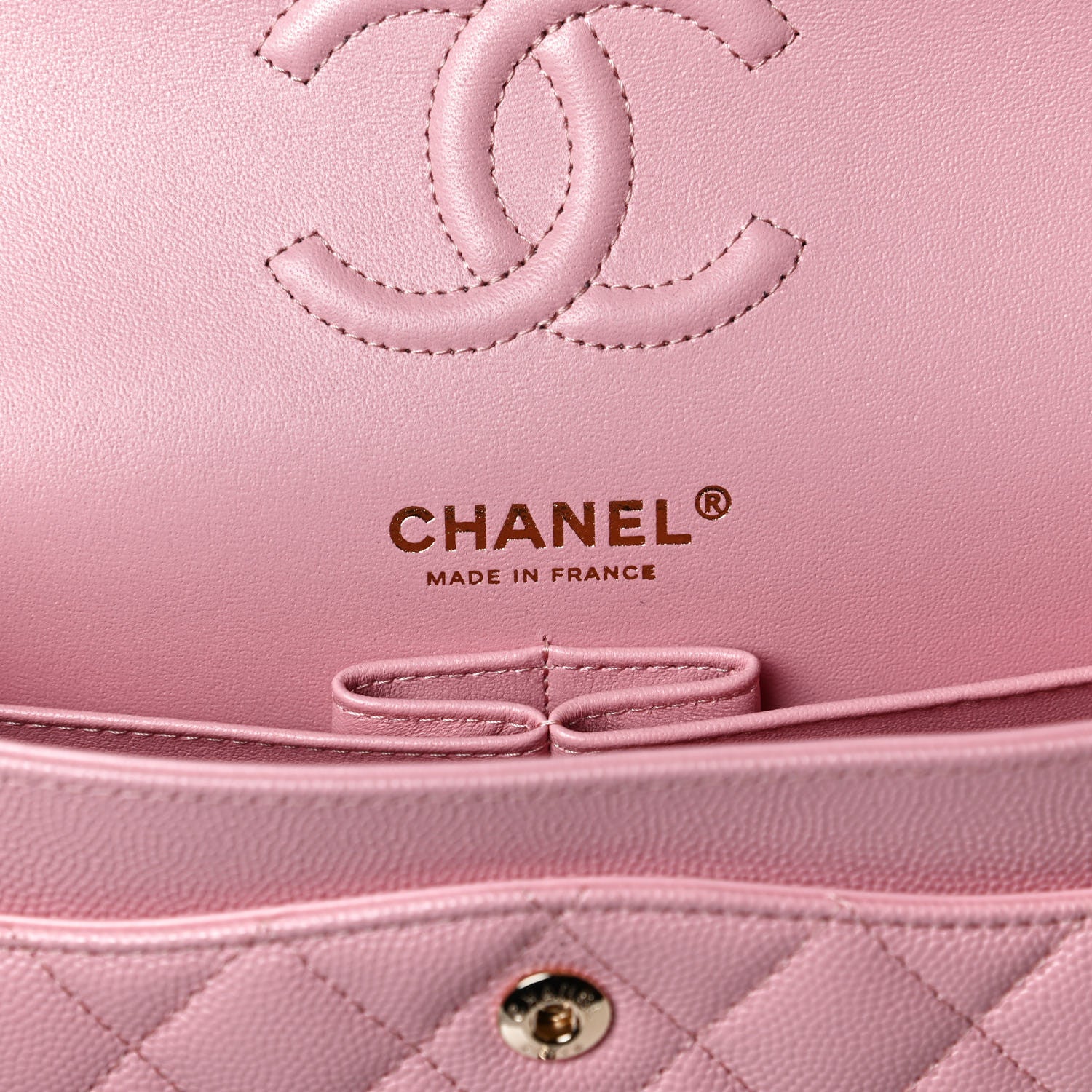 Chanel Caviar Quilted Small Double Flap Pink 5 of 10