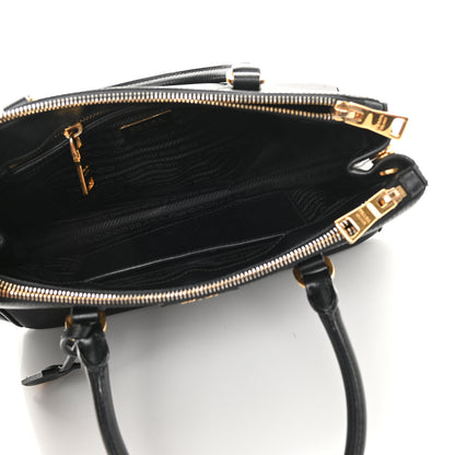 Prada Saffiano Small Galleria Double Zip Tote Black 10 of 35