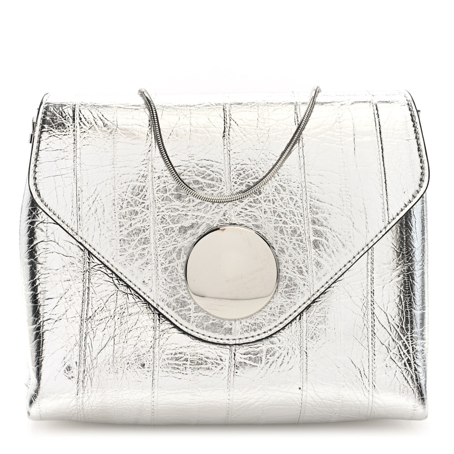 Khaite Metallic Eelskin Bobbi Bag Silver 1 of 9