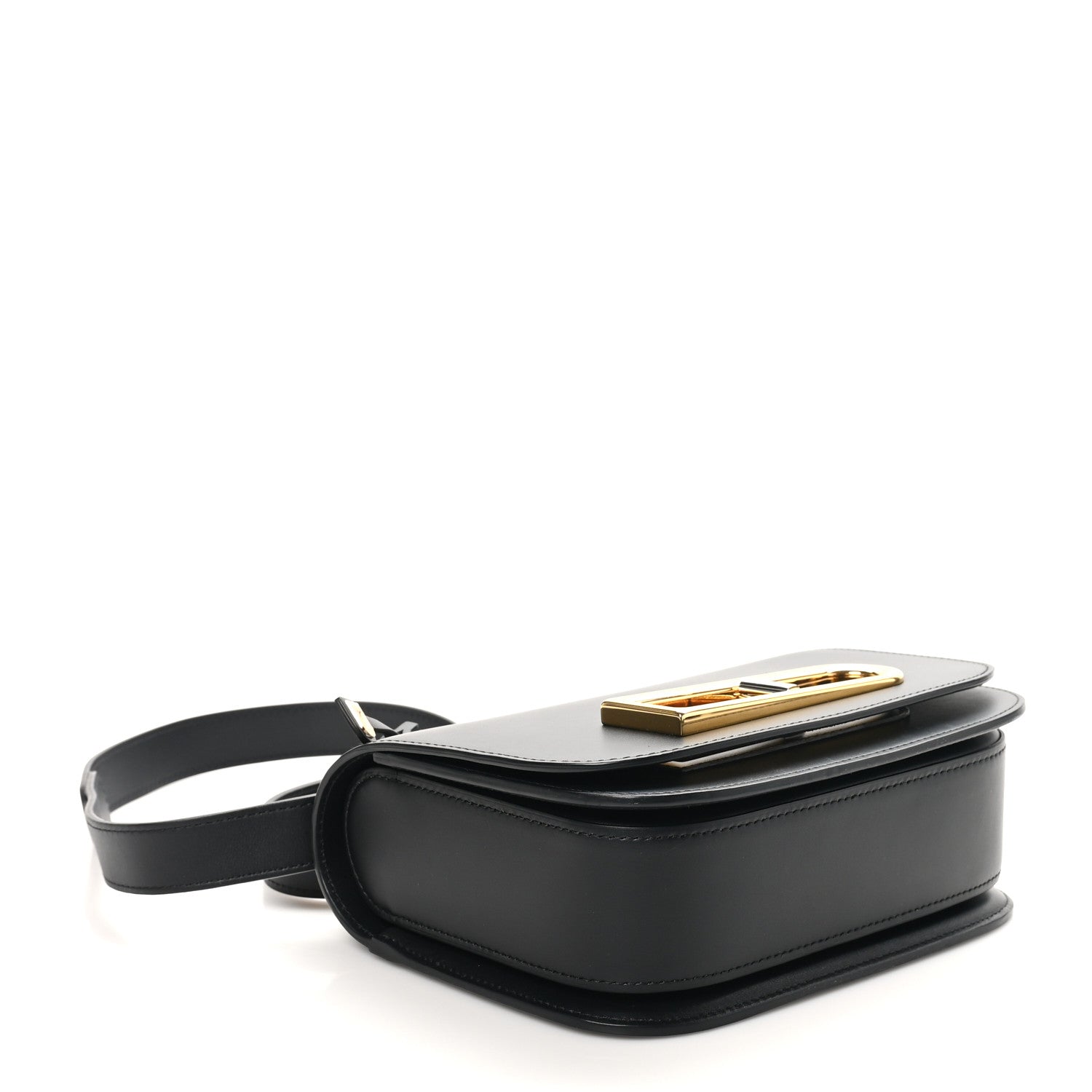 Delvaux Olen Calfskin Small Lingot Crossbody Black 4 of 9